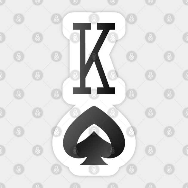 King of Spades Sticker by bearded_papa